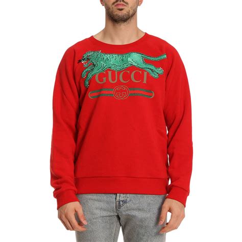 felpa gucci rosso|Felpe GUCCI Uomo .